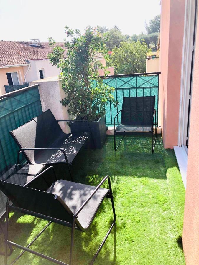 Les Jardins Des Senteurs - Appartement Prive Avec Piscine Et Parking Grasse Exterior foto